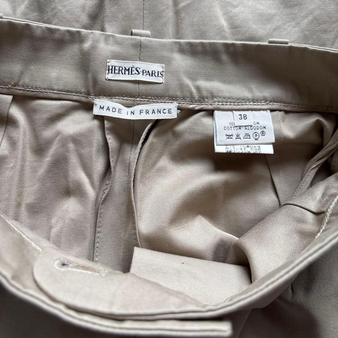 HERMÈS-PARIS ノースリーブ　38サイズ　ダークブラウン　マルジェラ期