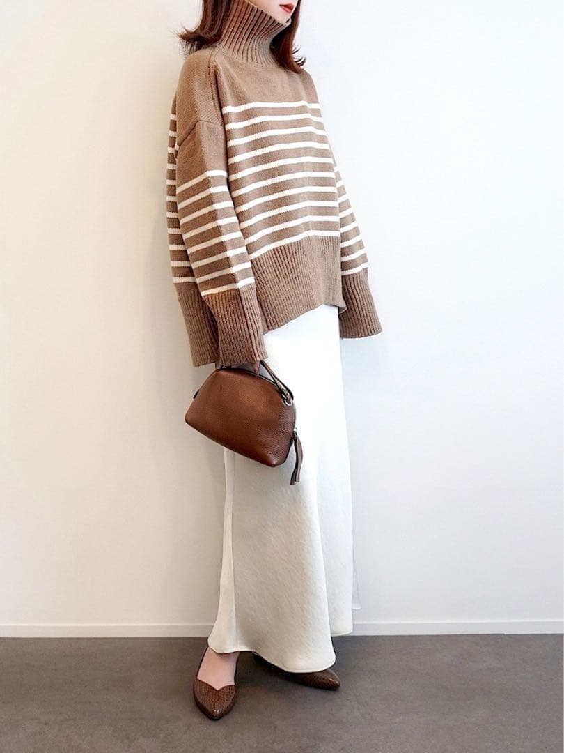 ほぼ新品＊BEAUTY&YOUTH UNITED ARROWSサテンスカート白L