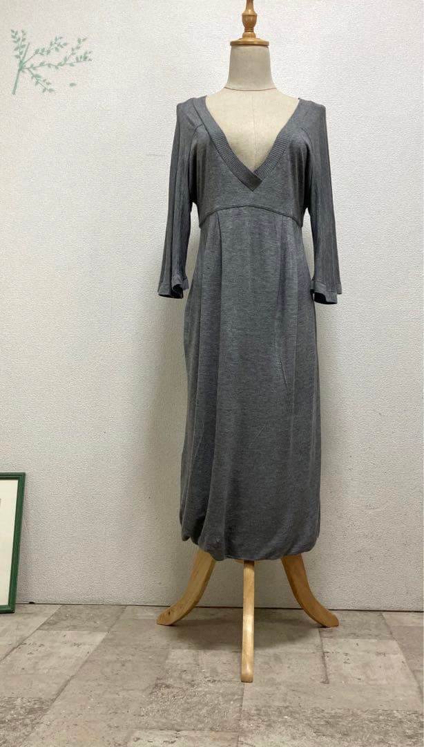Max Mara マックスマーラ　ジャージーワンピース　42 XL グレー