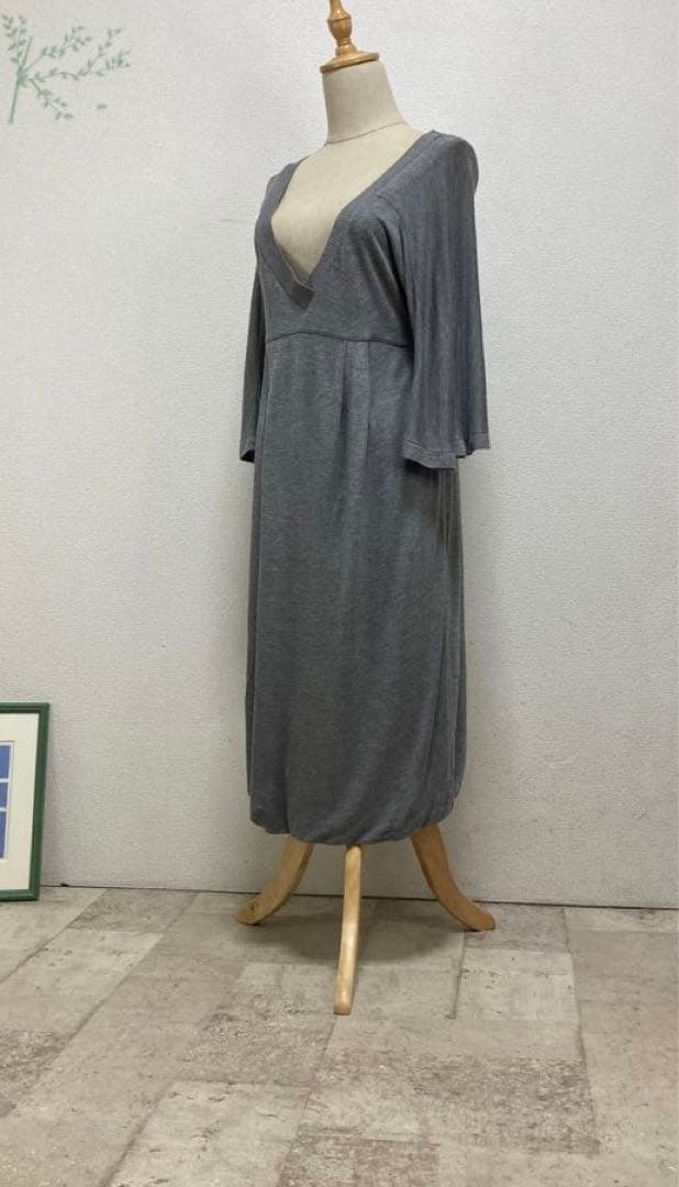 Max Mara マックスマーラ　ジャージーワンピース　42 XL グレー