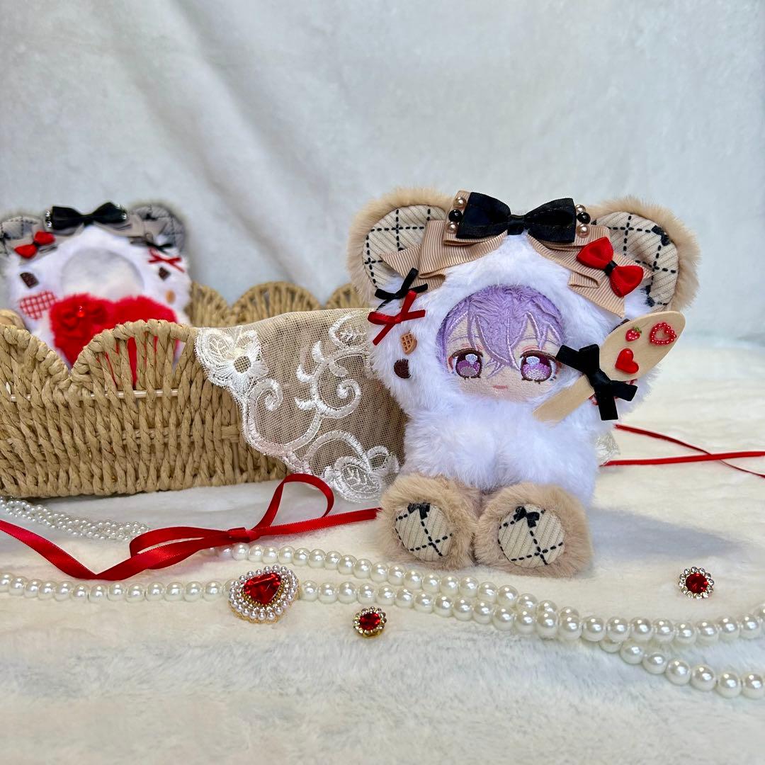 持てるよくまさん.12〜14cm/ベージュ❤︎おすわりぬい服 着ぐるみ ちびぐるみ