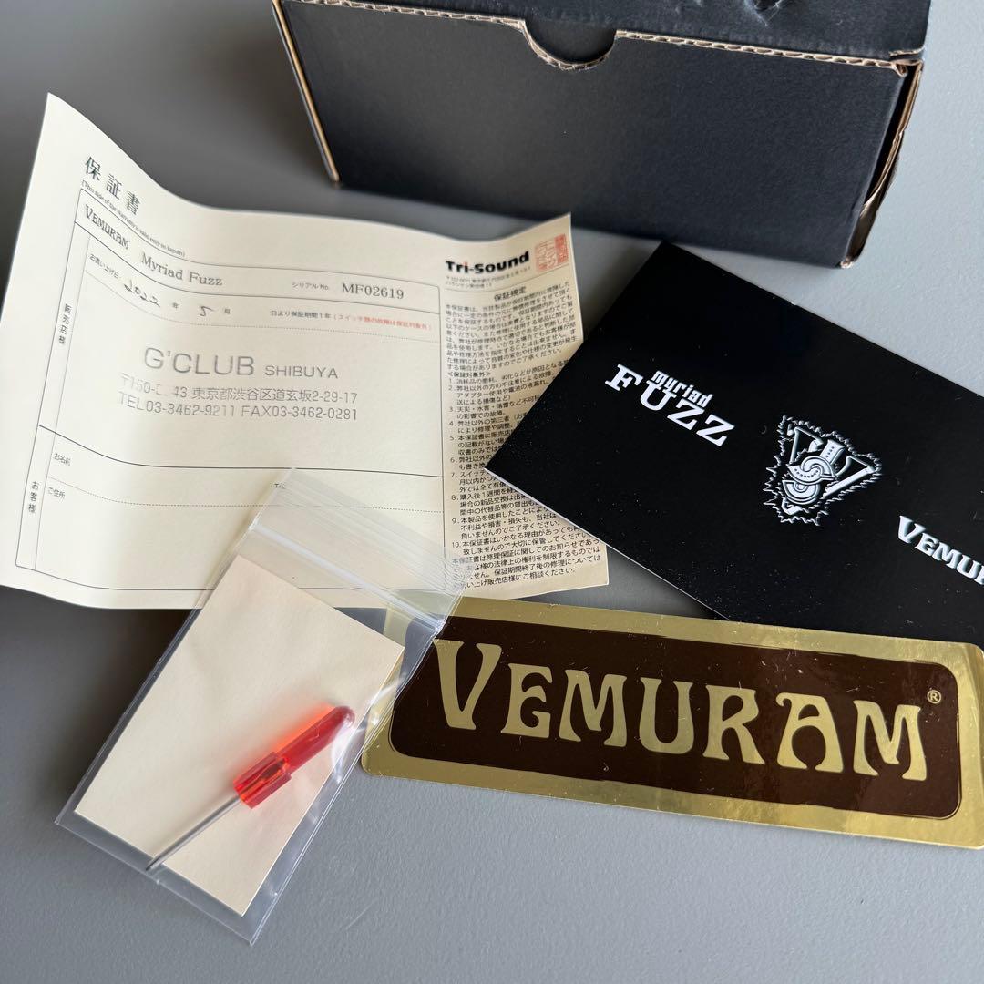 VEMURAM Myriad Fuzz ギターエフェクター
