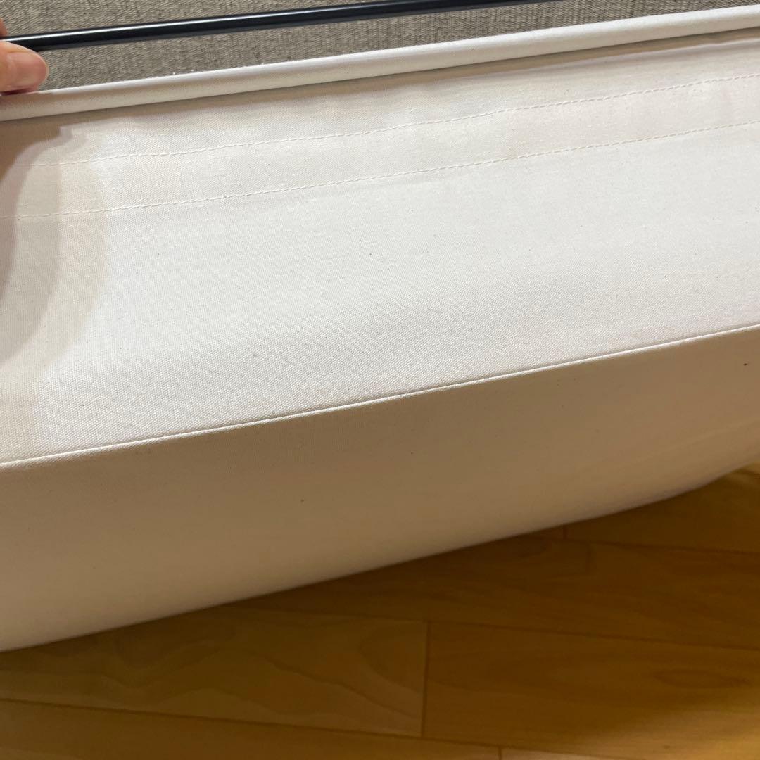 無印良品 MUJI 収納ボックス ベッド下用 ベッドフレーム用帆布バスケット・大