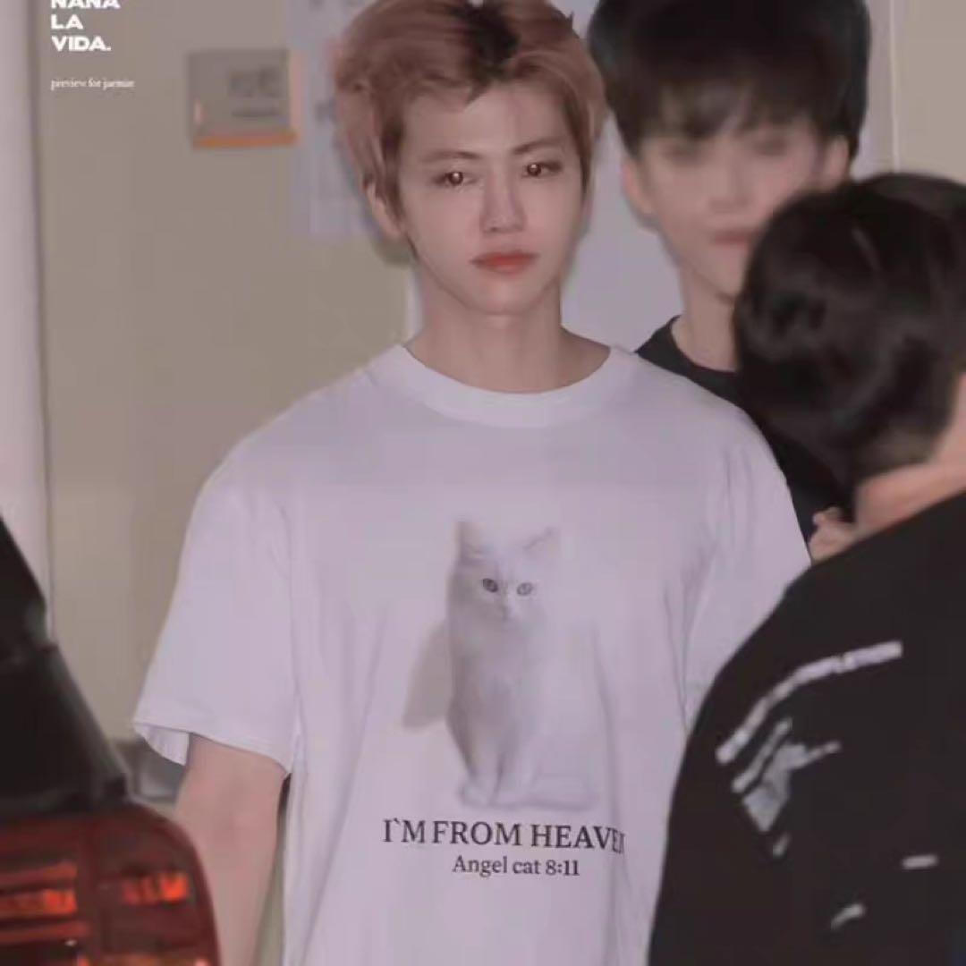 ITZAVIBE Tシャツ ANGEL CAT VER3☆NCTジェミン着用♡