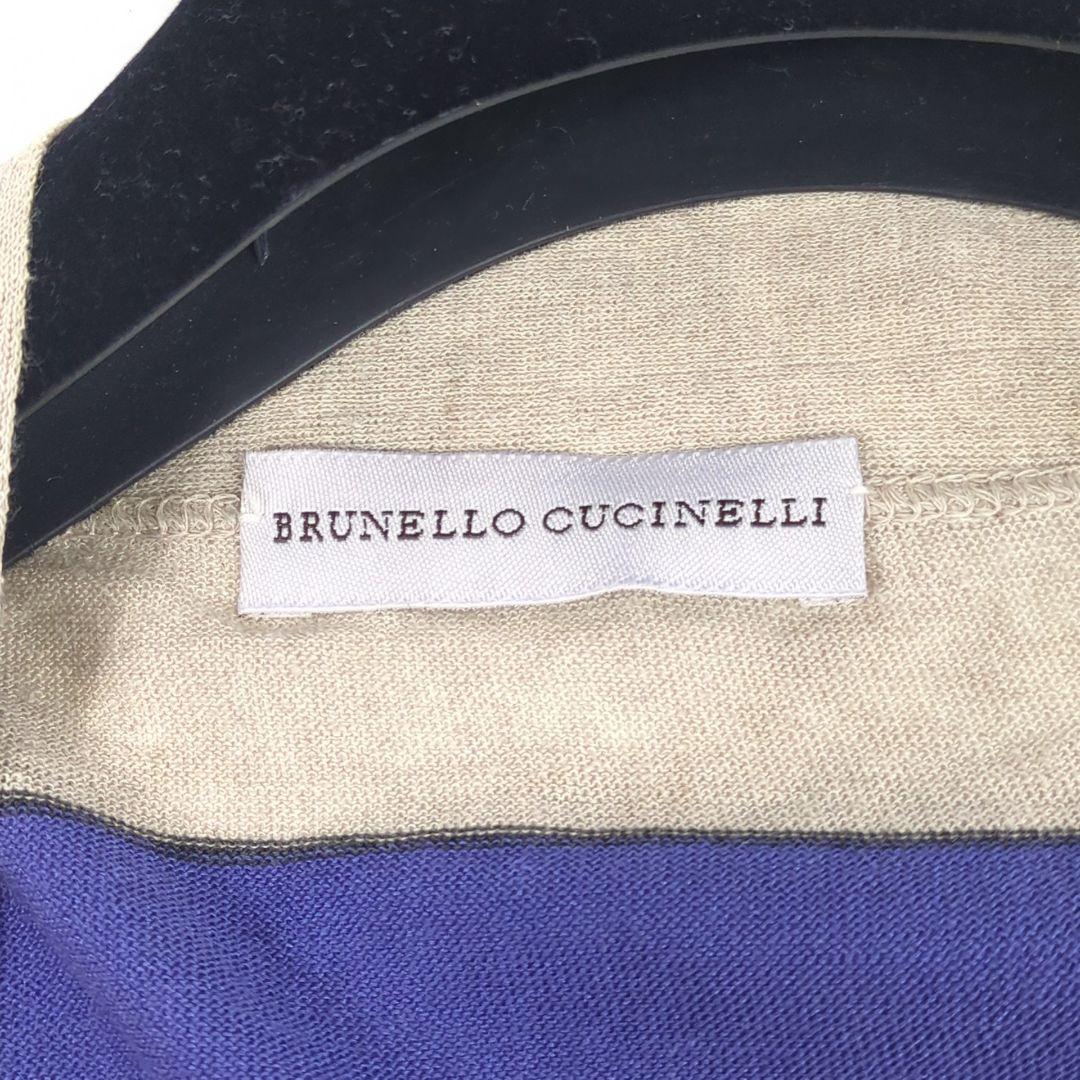 BRUNELLO CUCINELLI カシュクールデザイン リネンカーディガン