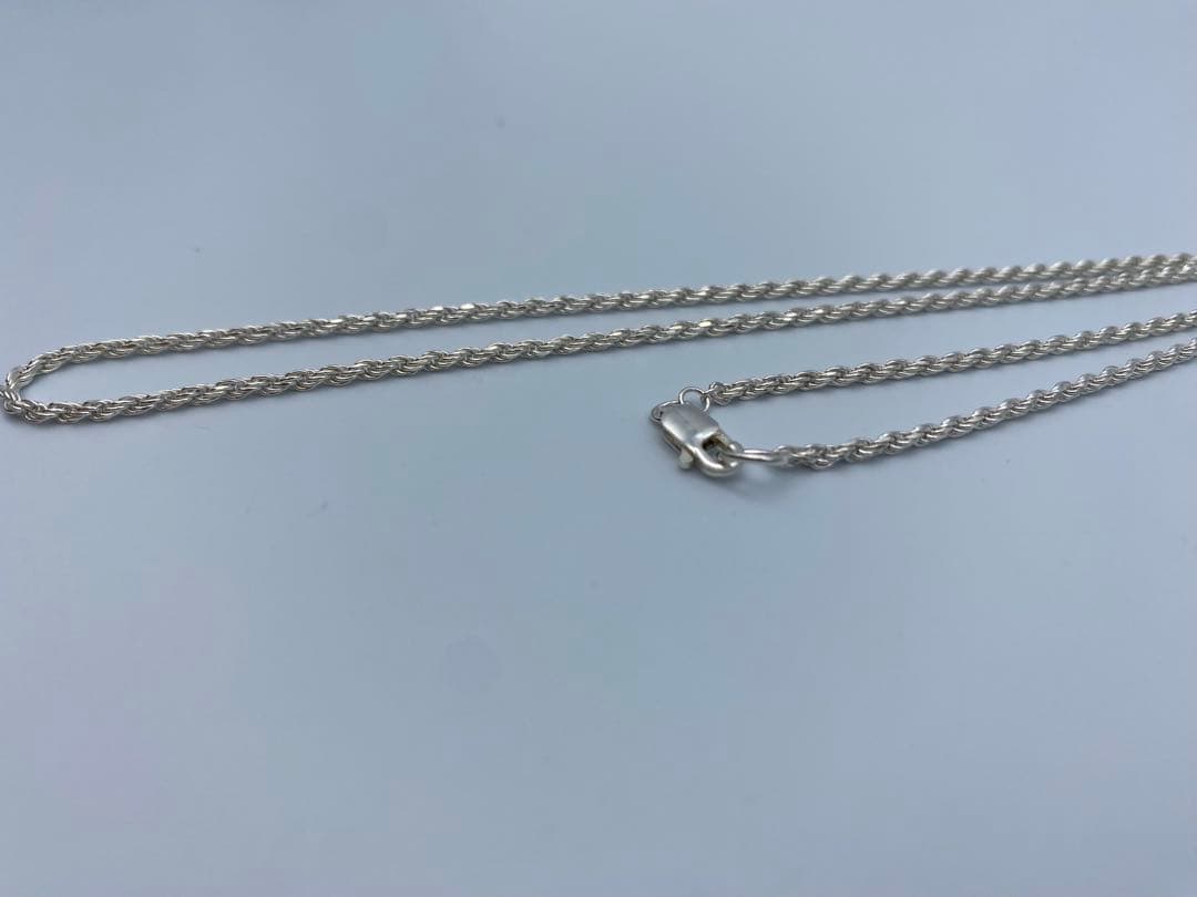 日本製 ロープチェーン ネックレス シルバー silver 925 2mm