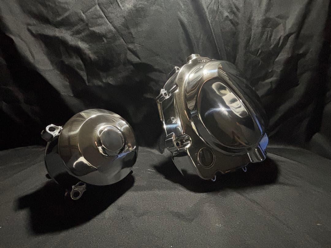 バフ工房 ZRX400 ZRX400Ⅱ クラッチカバー&ポイントカバー