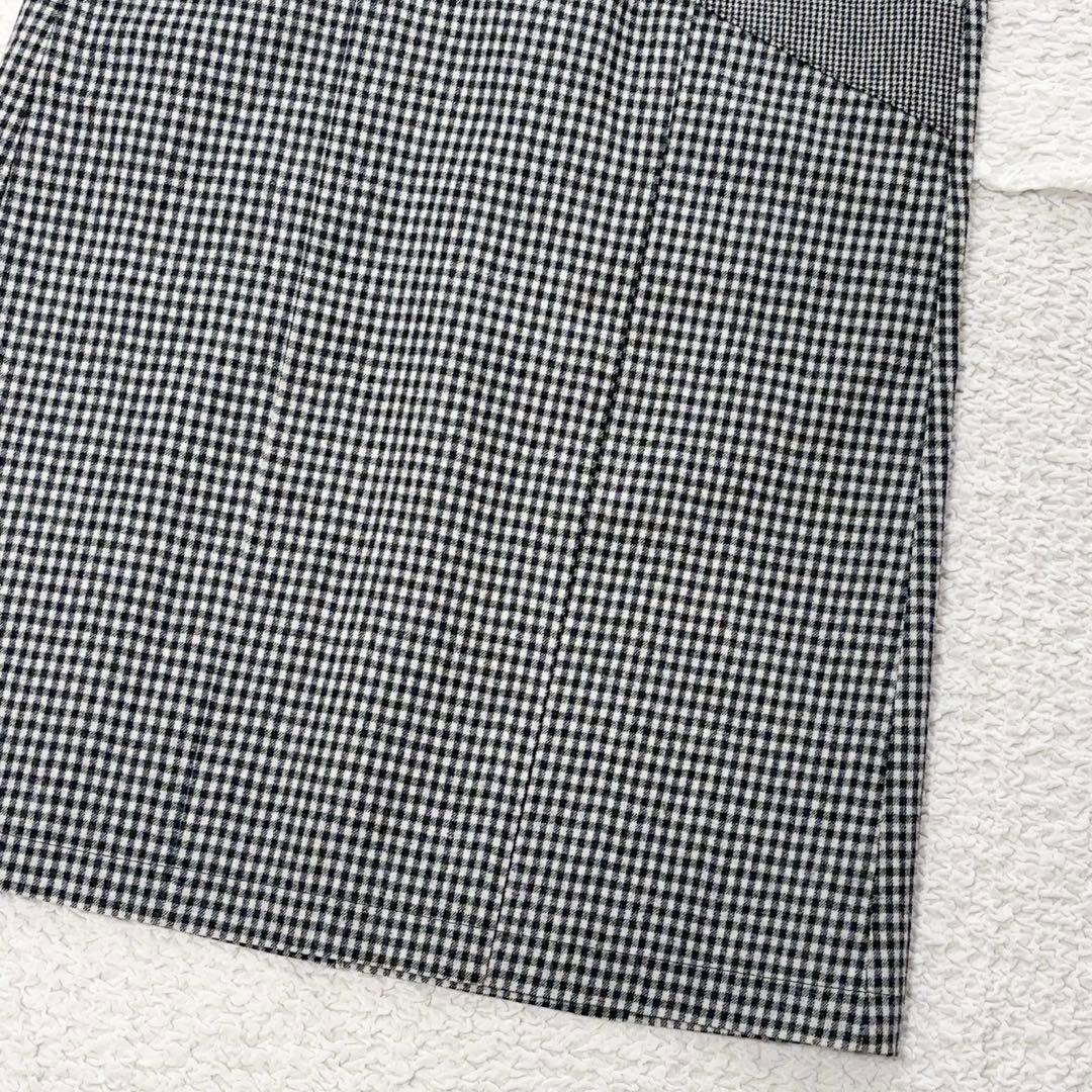 希少 マッキントッシュ ルキルト コラボ ワンピース 英国製 ウール 総柄 黒