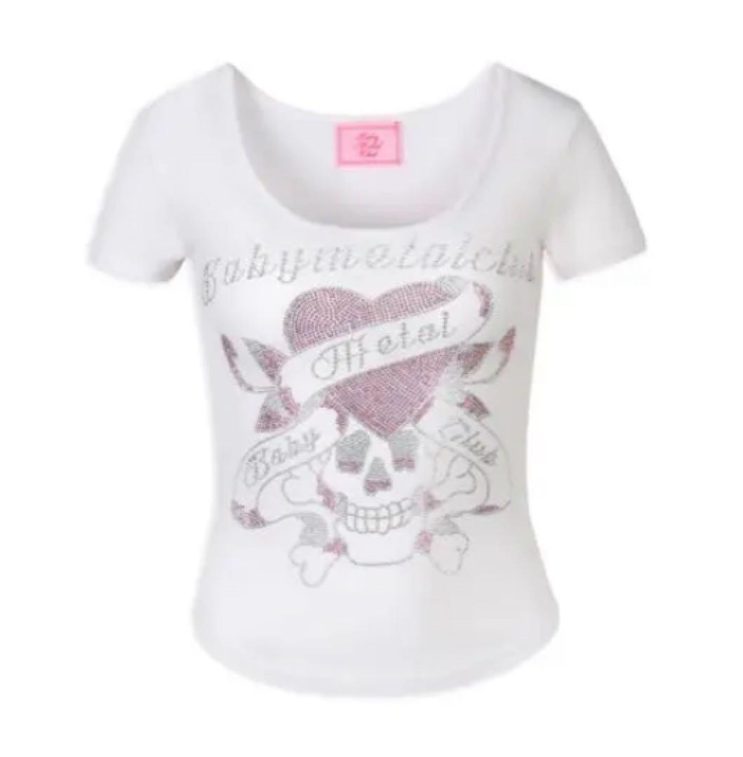 トップス babylclub bmc twinkleskullt white