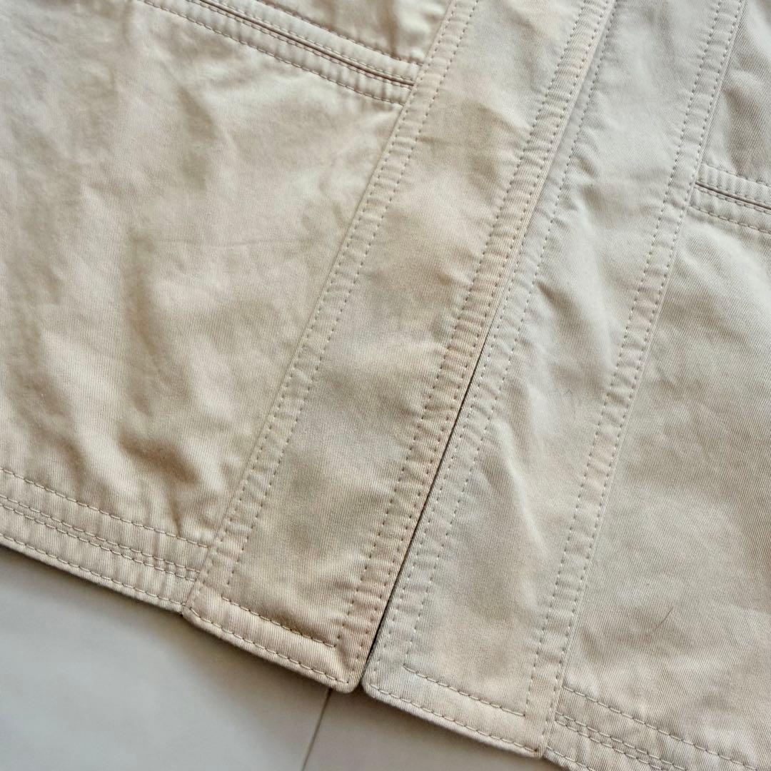希少★HERMES ロングコート ノーカラー バイカラー フランス製 34