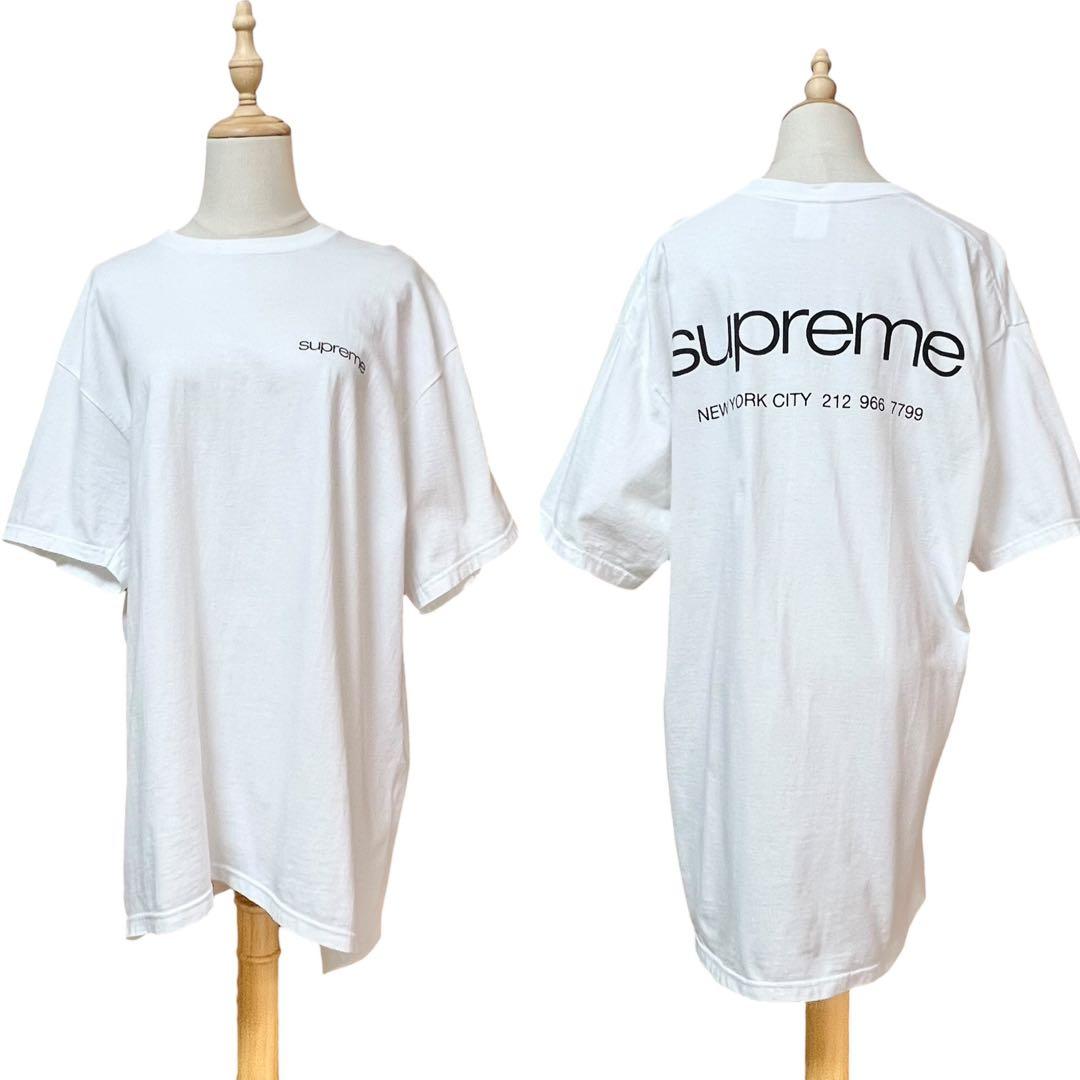 23AW【シュプリーム】ニューヨークシティTシャツ☆両面ロゴ☆ホワイト☆XL