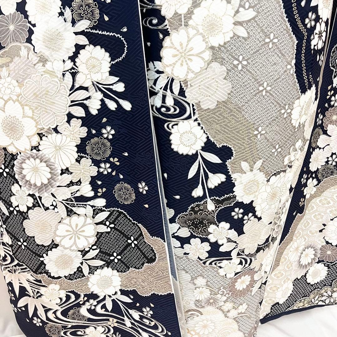 ■オーダー仕立て付き■新作新品■濃紺地正絹振袖フルセット■振袖一式■成人式