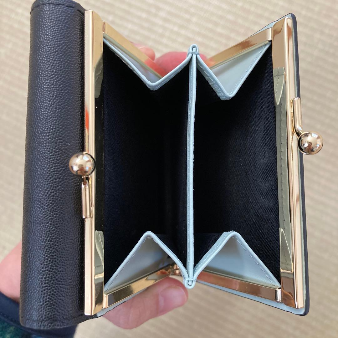 Paul Smith ラブレター　がま口三つ折り財布　黒