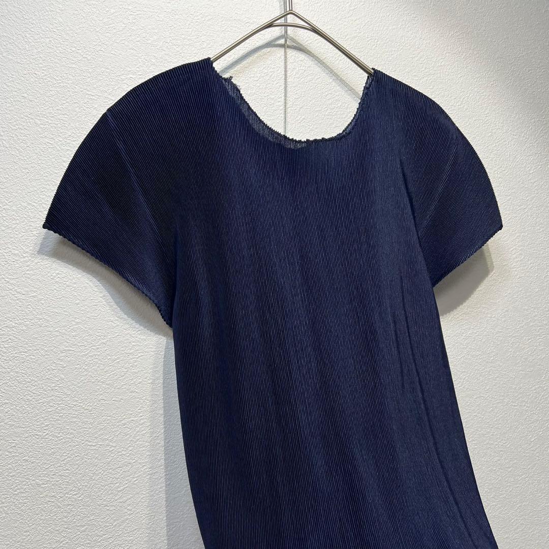 希少 美品 プリーツプリーズ イッセイミヤケ プリーツ デザイン Tシャツ 3