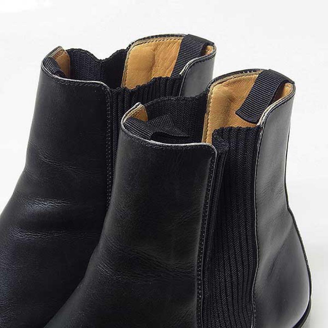 チ*ン様 【HERMES】チェルシー サイドゴアブーツ ブラック 37
