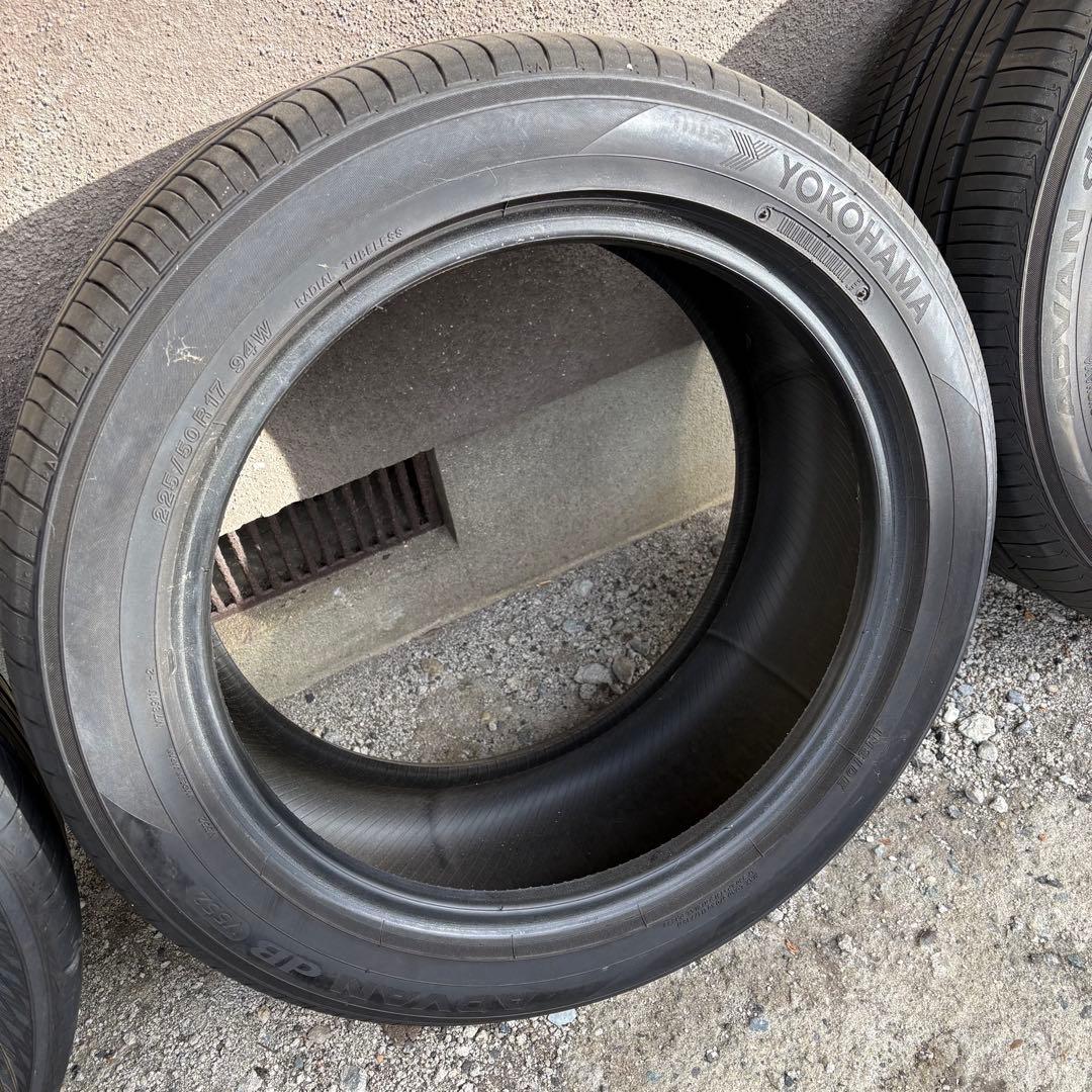 YOKOHAMA ADVAN dB 225/50R17 17インチタイヤ4本