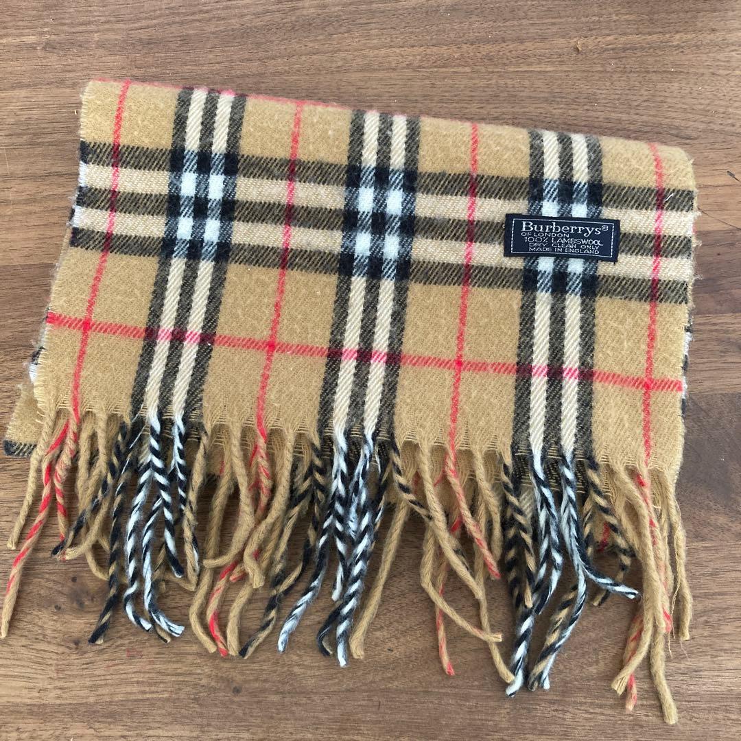 Burberry's ベージュチェックマフラー
