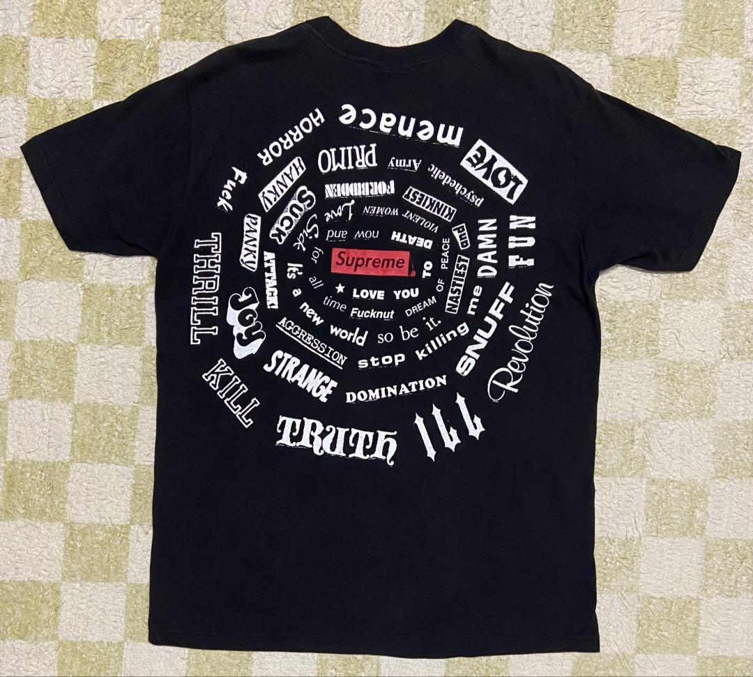 Supreme spiral Tee21SS black Mサイズ
