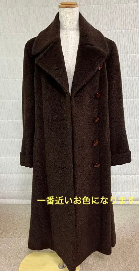 【美品】マックスマーラ　アルパカロングコート　白タグ　サイズ36