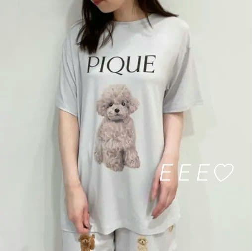 正規品♡新品 ジェラートピケ トイプードル Tシャツ グレー 半袖