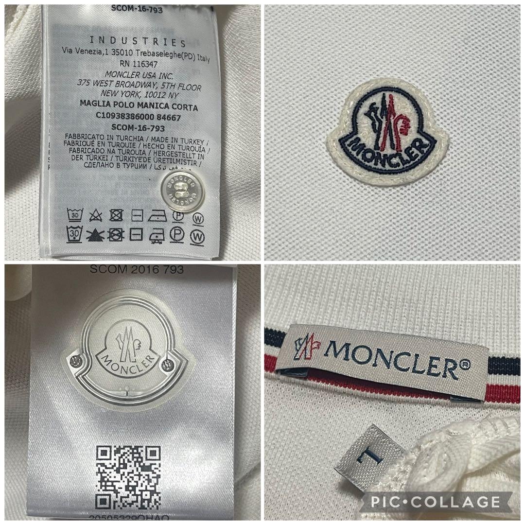 国内正規モンクレール ポロシャツ レディース L MONCLER クリーニング済