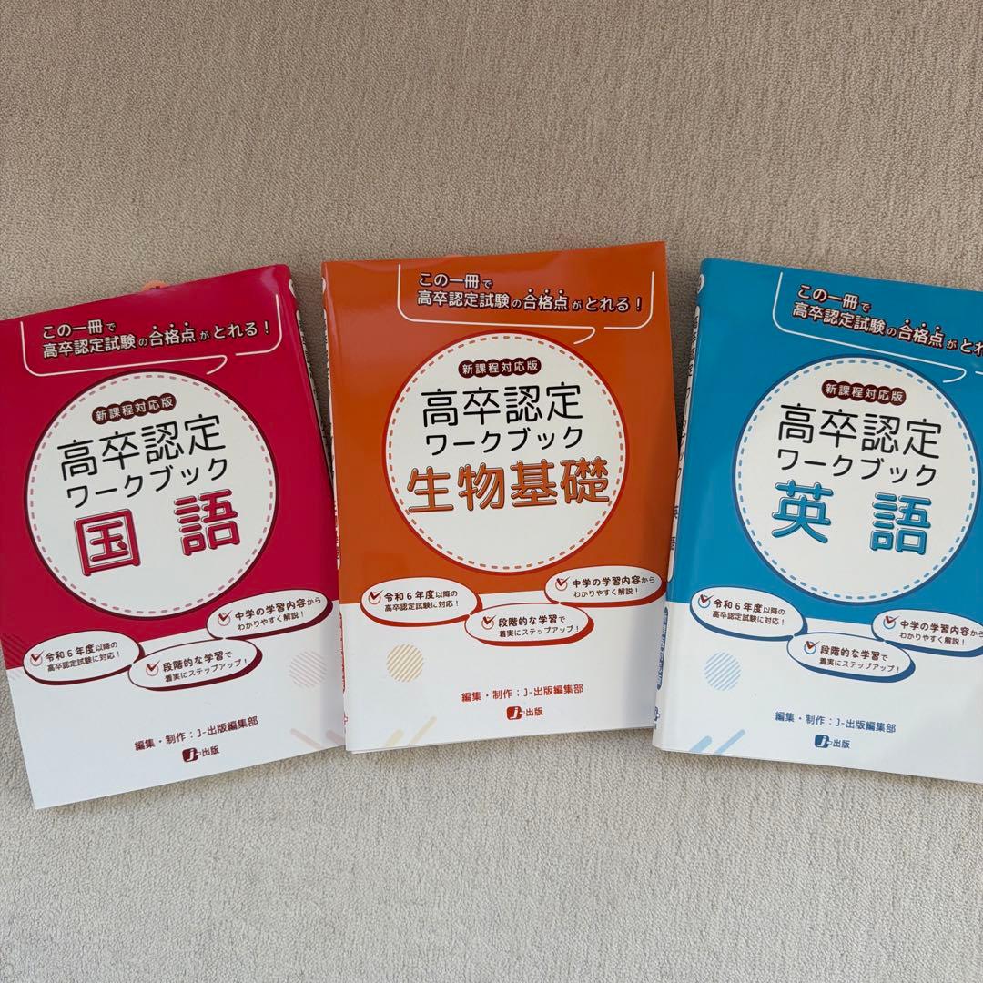 新品　高卒認定ワークブック全科目　9冊セット