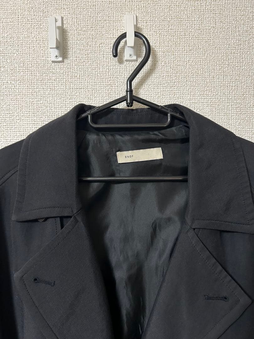ENOF long coat black サイズM