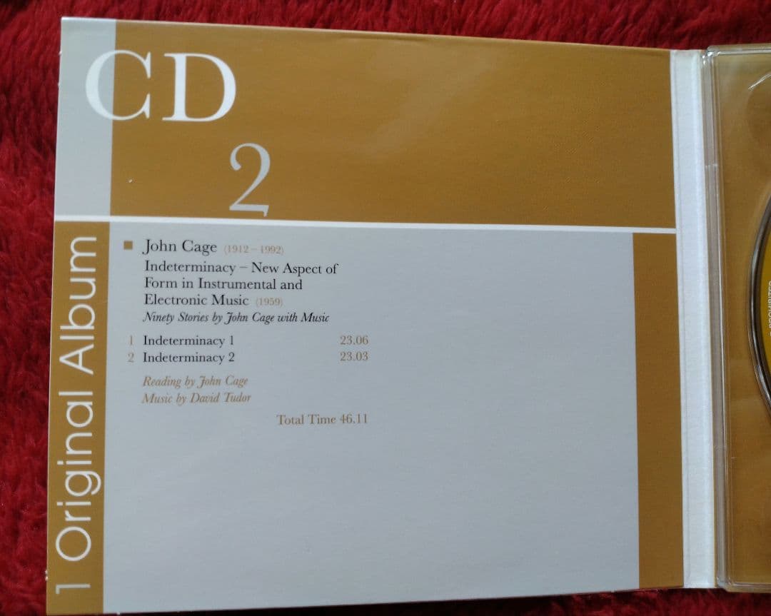 ジョン・ケージ　
3 Original Albums