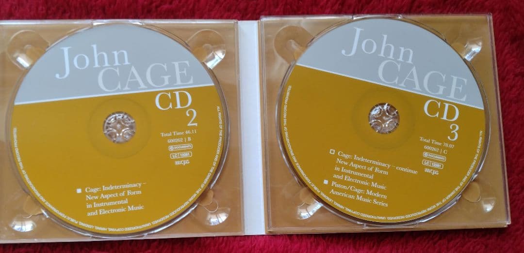 ジョン・ケージ　
3 Original Albums