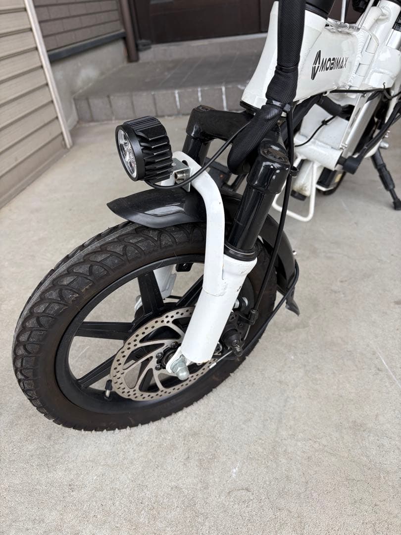 【引き取り限定】MOBIMAX 電動アシスト自転車 ホワイト　美品