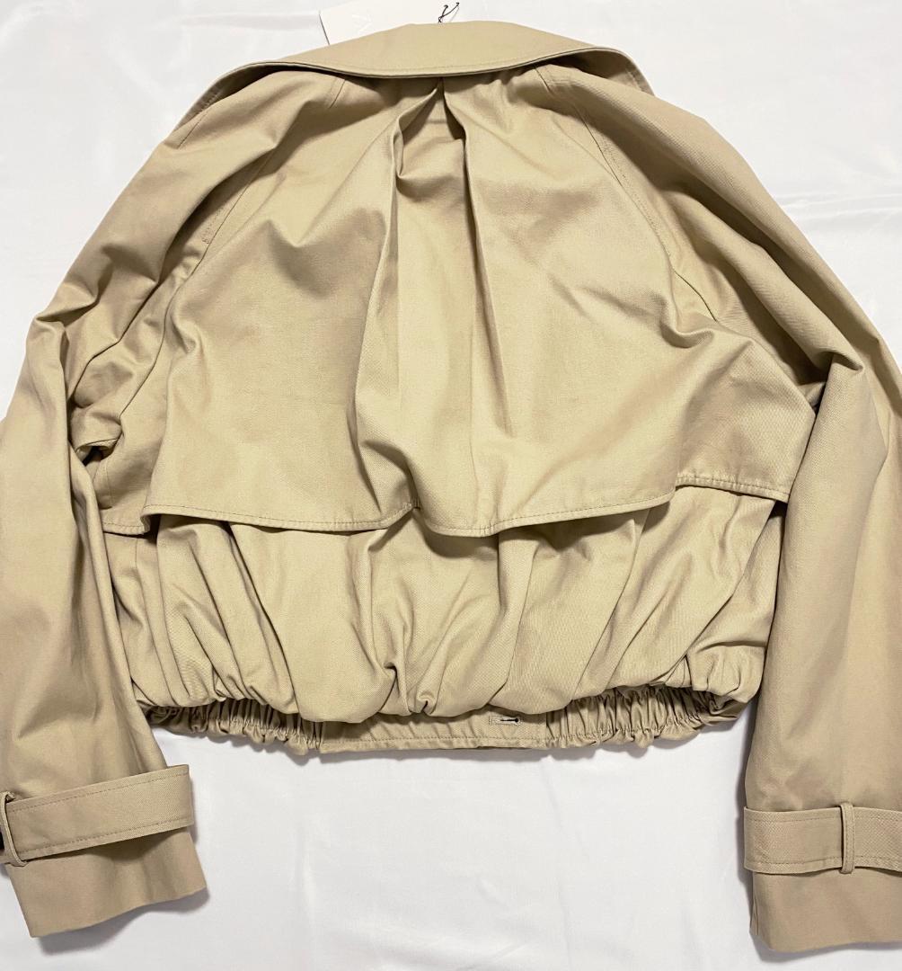 新品‼ ZARA ショートバルーントレンチコート コムギ色 XS