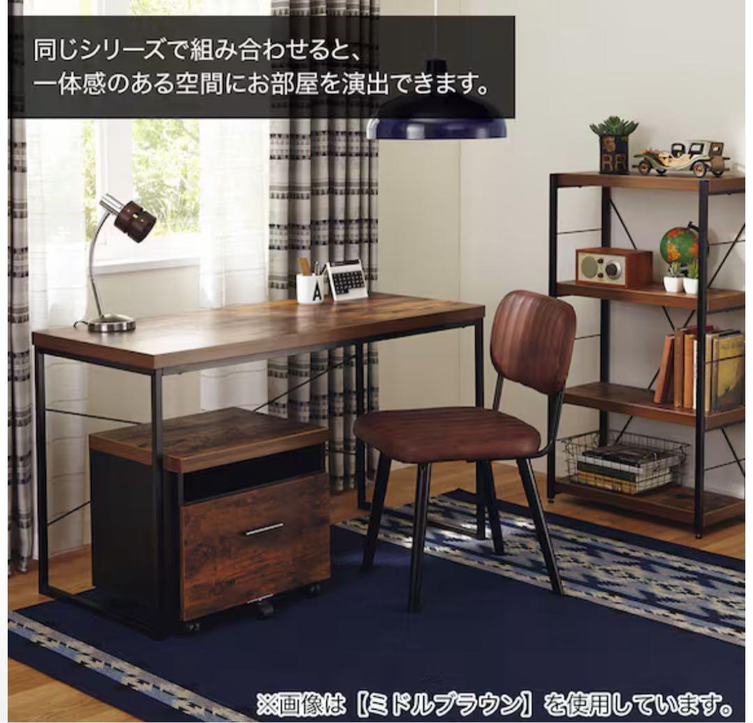 ニトリ　パソコンデスク(N ステイン 120 BR)