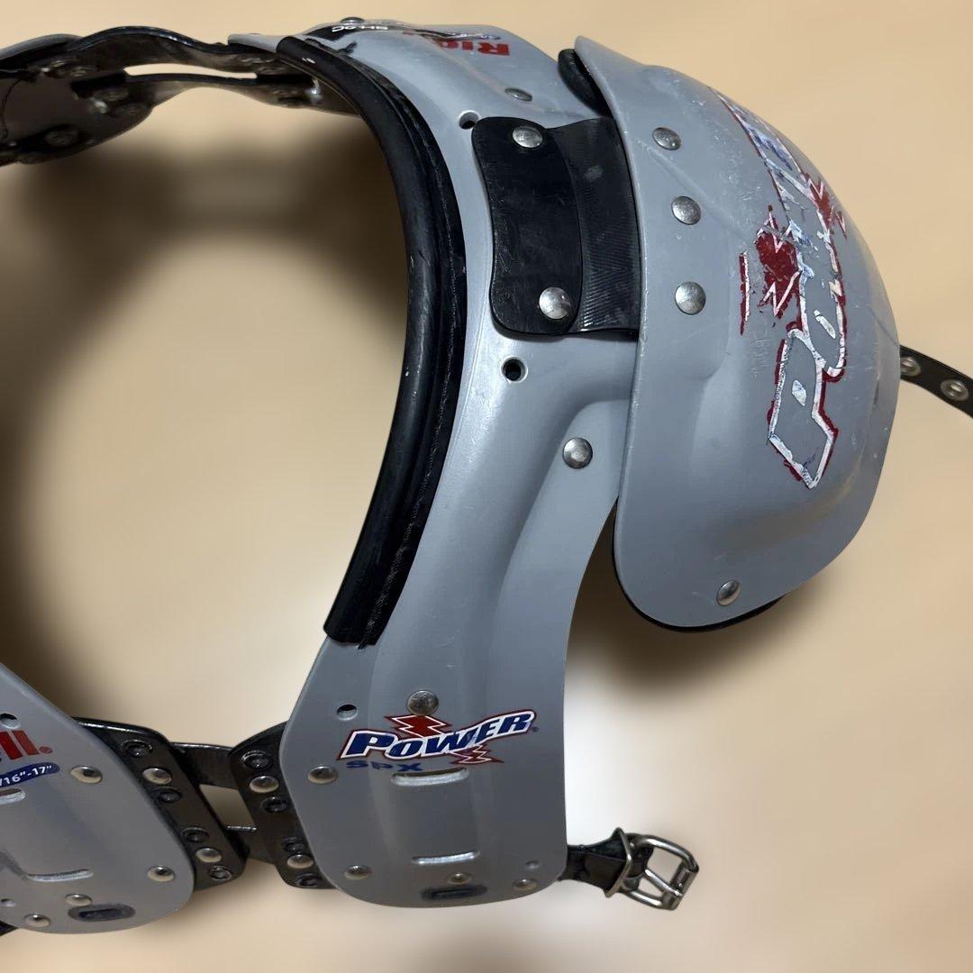 Riddell Power ショルダーパッド グレー/ブルー