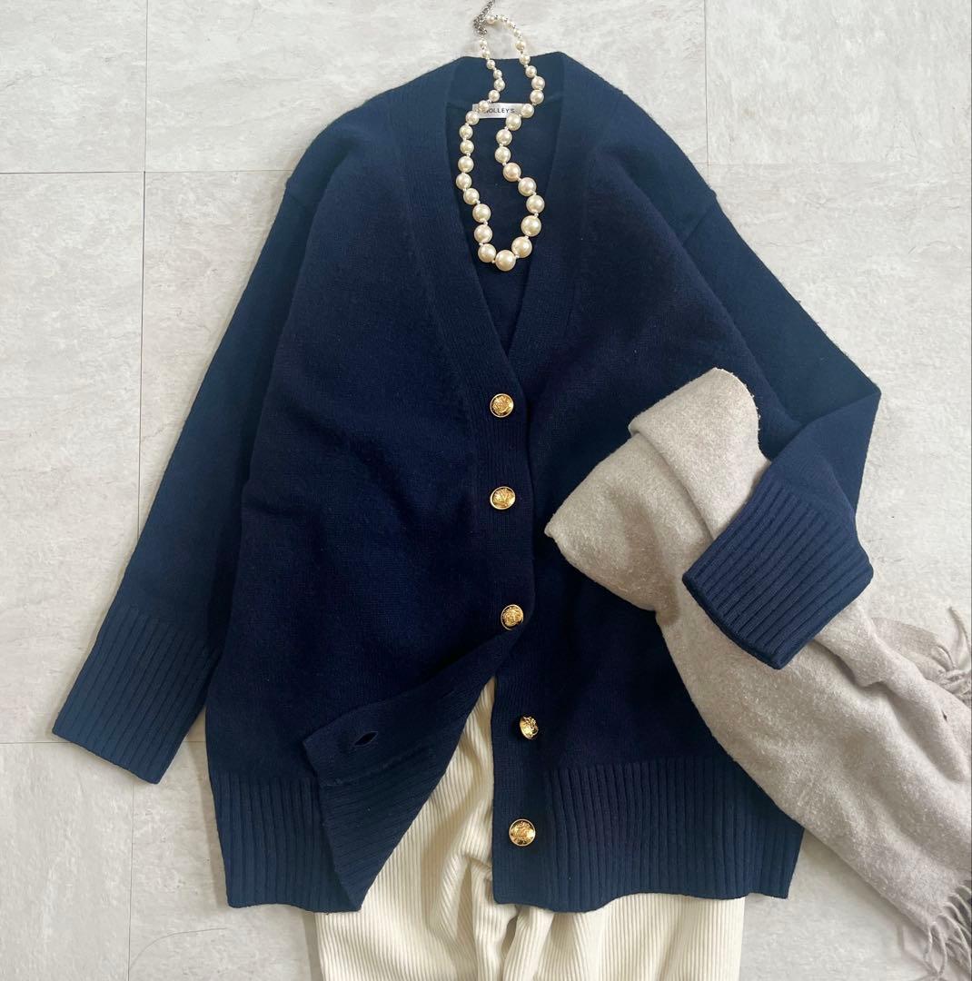 M*N様 23AW 美品✨ ノーリーズ　カシミヤブレンド長めVネックカーディガン