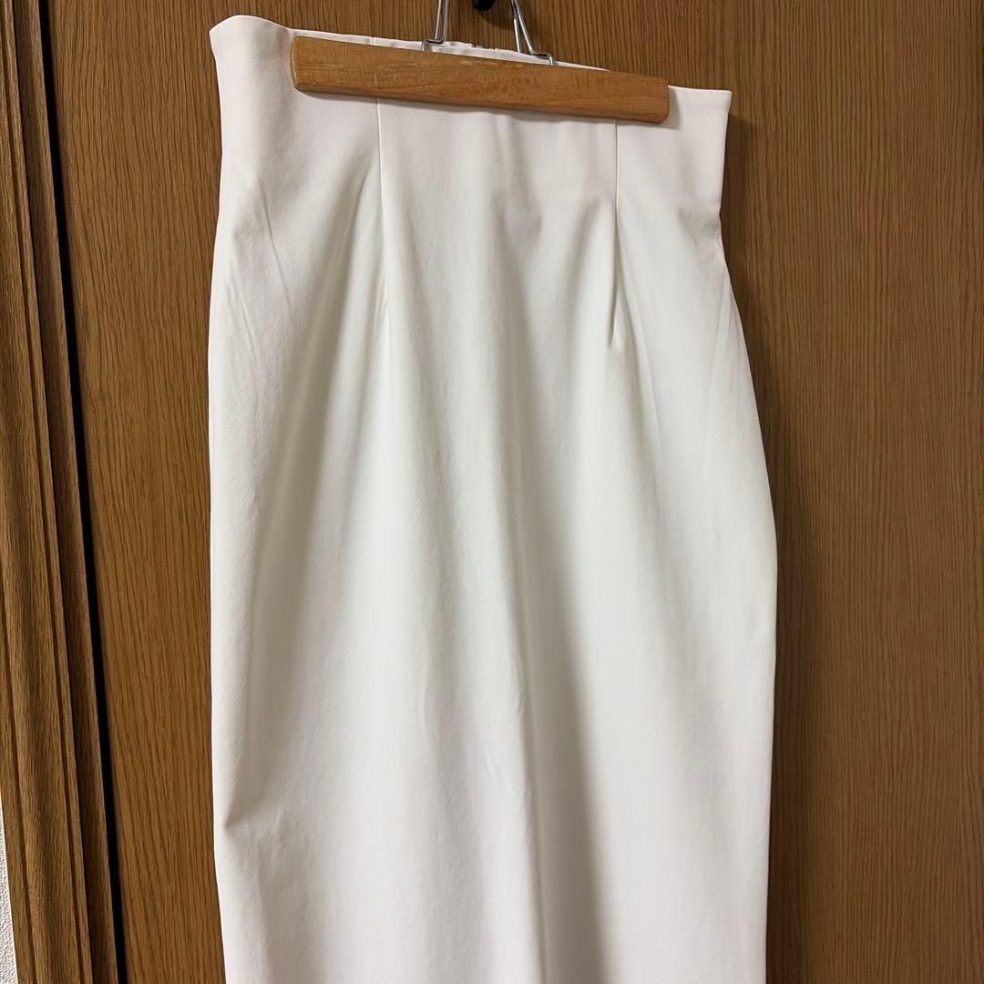 GALLARDAGALANTE ストレッチマキシタイトスカート ホワイト0