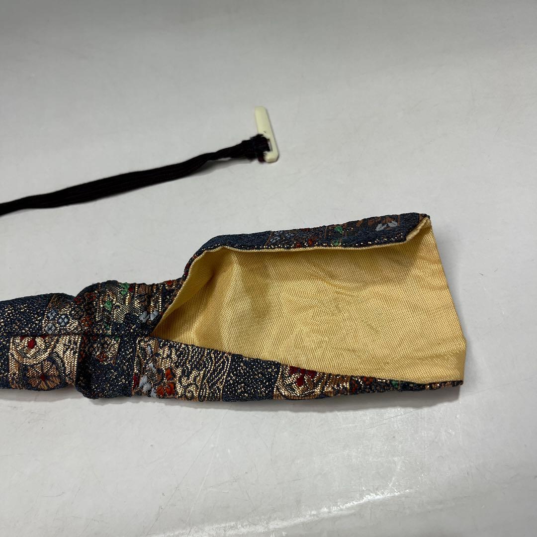 a0729-77横笛　新月　竹製　笛袋付き　長さ約44.3ｃｍ　和楽器　笛