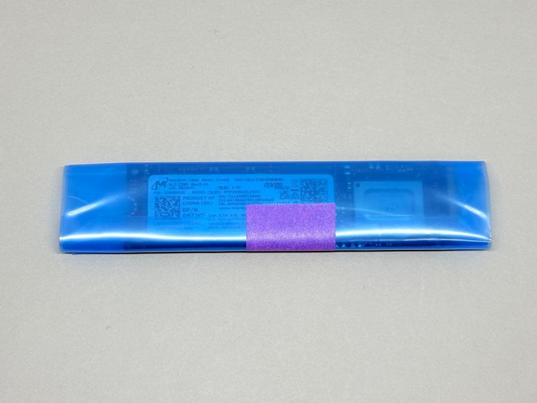 内蔵型SSD MICRON 2300 NVMe SSD 512GB M.2 2280
