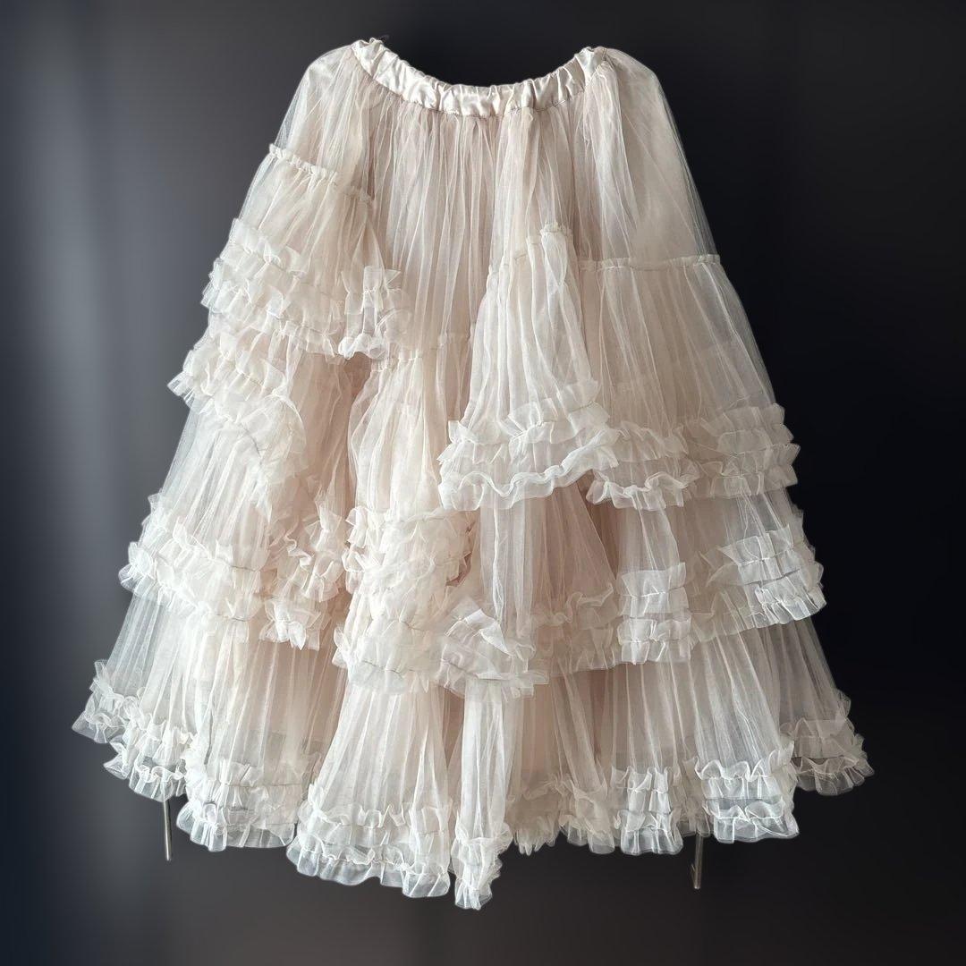Ballerina” blooming tulleskirt pinkbeige