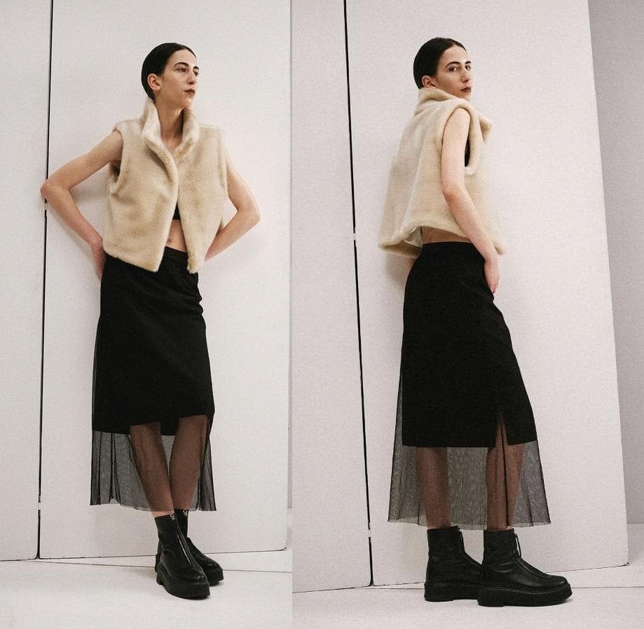 美品　L'Appartement取扱い　ORDINARY JOYチュールスカート