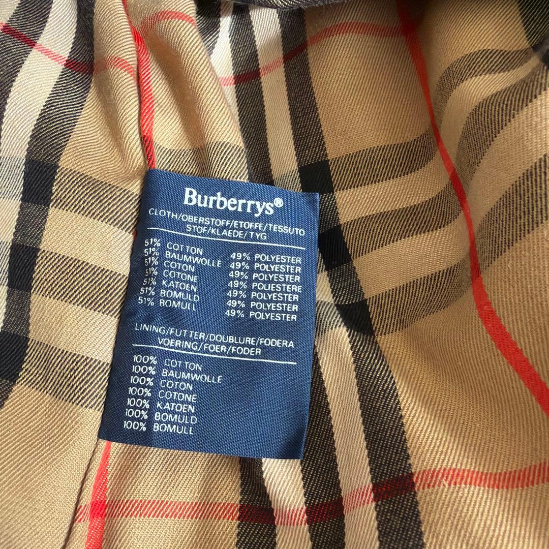 美品 Burberrys 英国製 トレンチ 10P 旧ロゴ