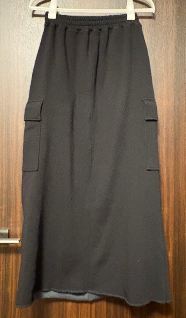Warm Sweat Cargo Skirt カラー ブラック サイズ 34