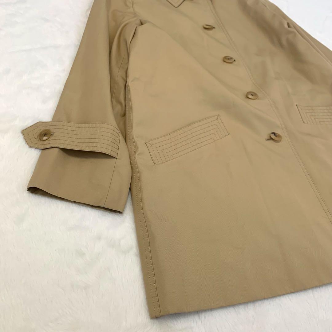 むう様 Aquascutum ステンカラーコート クラブチェック コットン