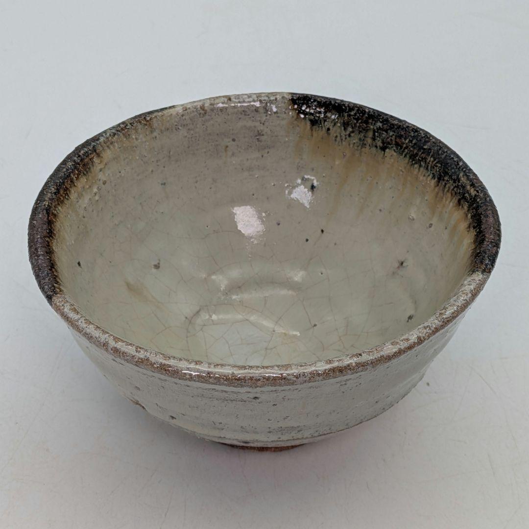 唐津焼 茶盌 四方桟共箱？共布？付き 抹茶碗 抹茶茶碗 茶道具 茶器 食器 在銘