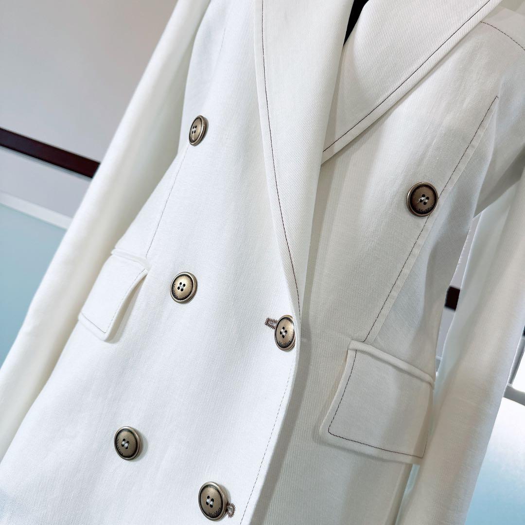 MAXMARA マックスマーラ リネン　テーラード　ジャケット
