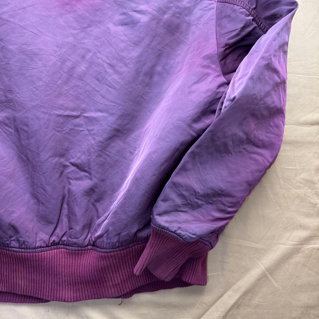 ALPHA INDUSTRIES MA-1 バーガンディ レッド　XL 後付