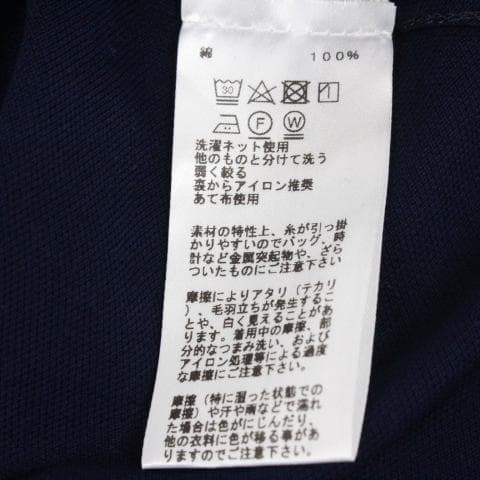 ◇HERMES メンズ コットン カットソー Tシャツ ダークネイビー