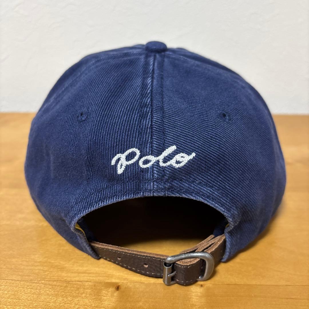 【POLO RALPH LAUREN】アップリケドツイルボールキャップ 美品！