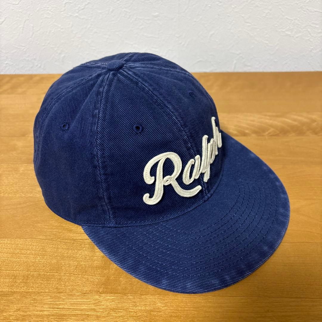 【POLO RALPH LAUREN】アップリケドツイルボールキャップ 美品！