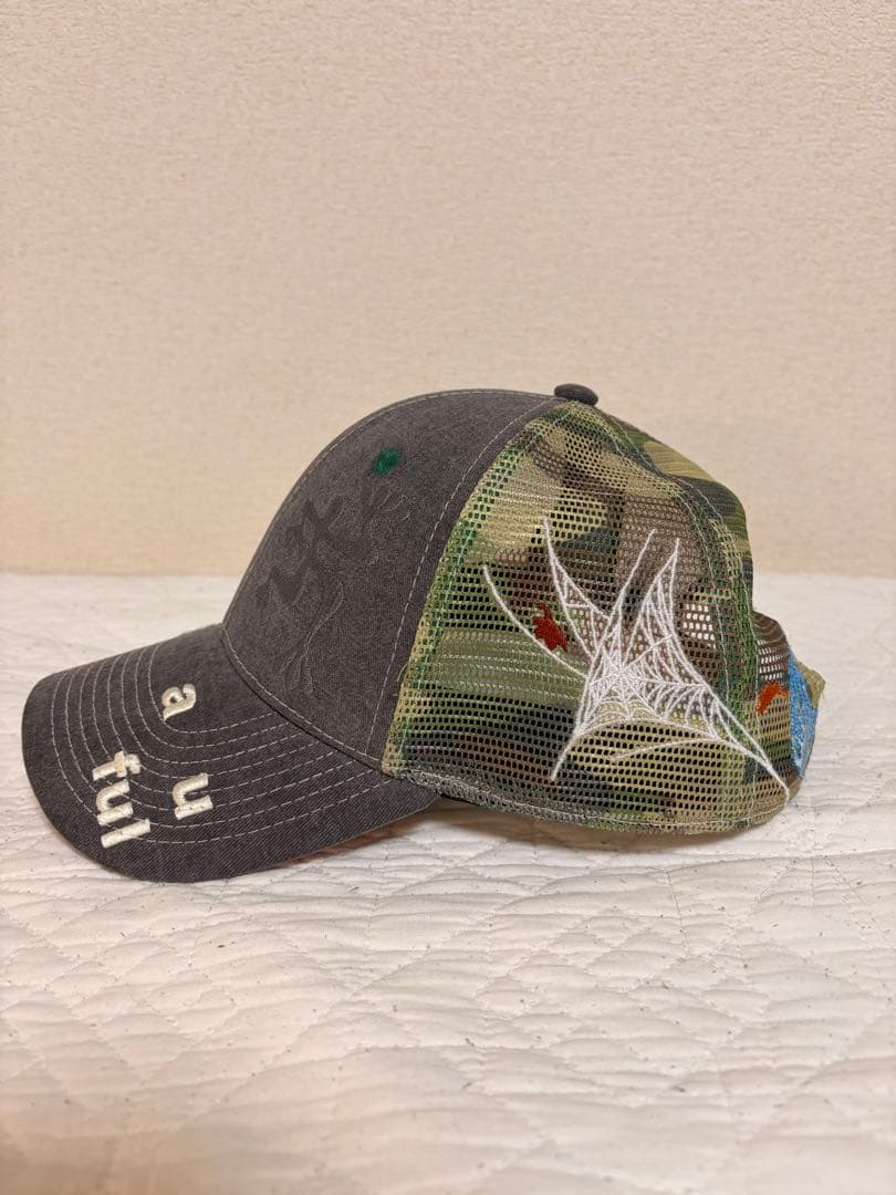 b.Eautiful biyu hat cap カモ メッシュキャップ グレー
