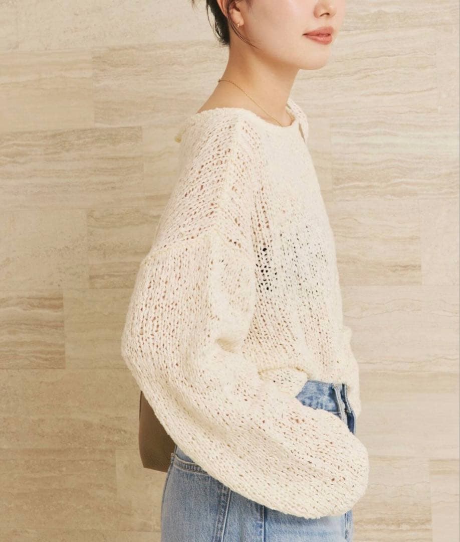 Plage プラージュ フリンジヤーンカーディガン 定価17,600円 白 完売